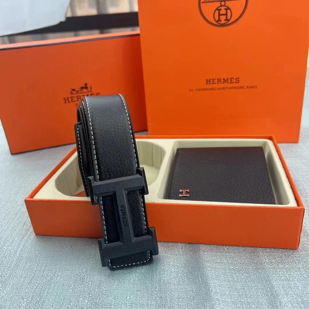 HERMES leather belt