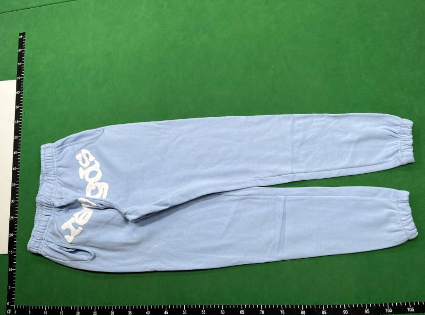 Sp5der 555 foam printed street loose hooded sweatshirt for men and women casual pants suit -4