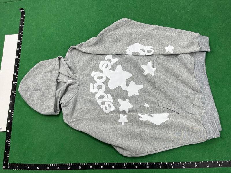 Sp5der 555 foam printed street loose hooded sweatshirt for men and women casual pants suit -6
