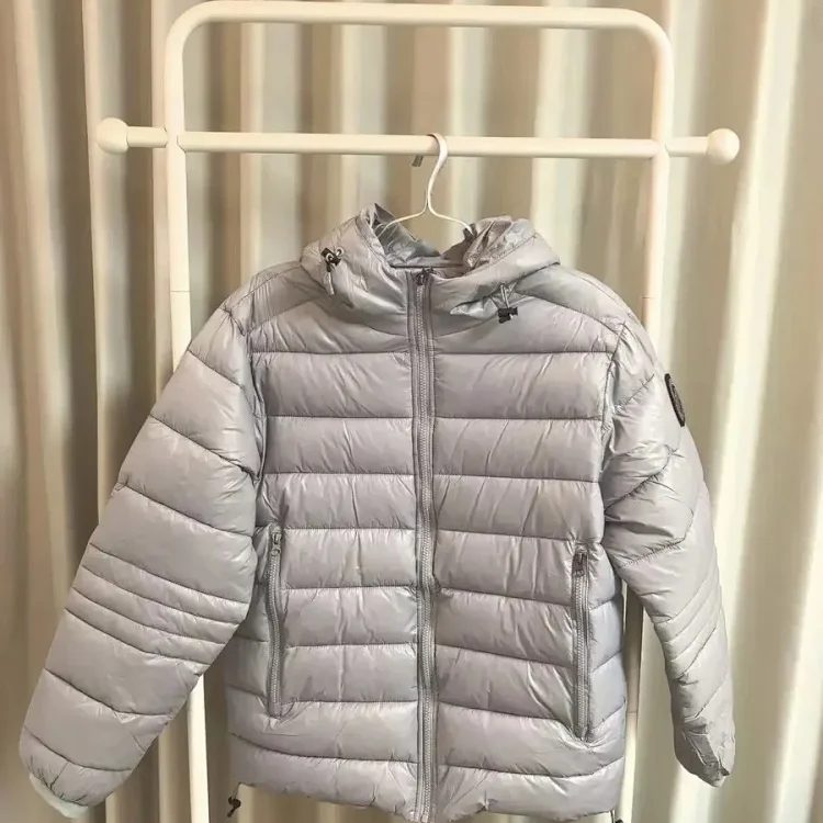 'Grey Lightweight Puffer Jacket'