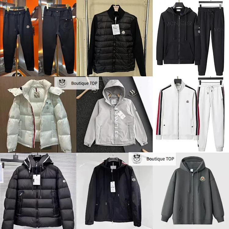 Moncler Black Puffer Jacket and Pants Set