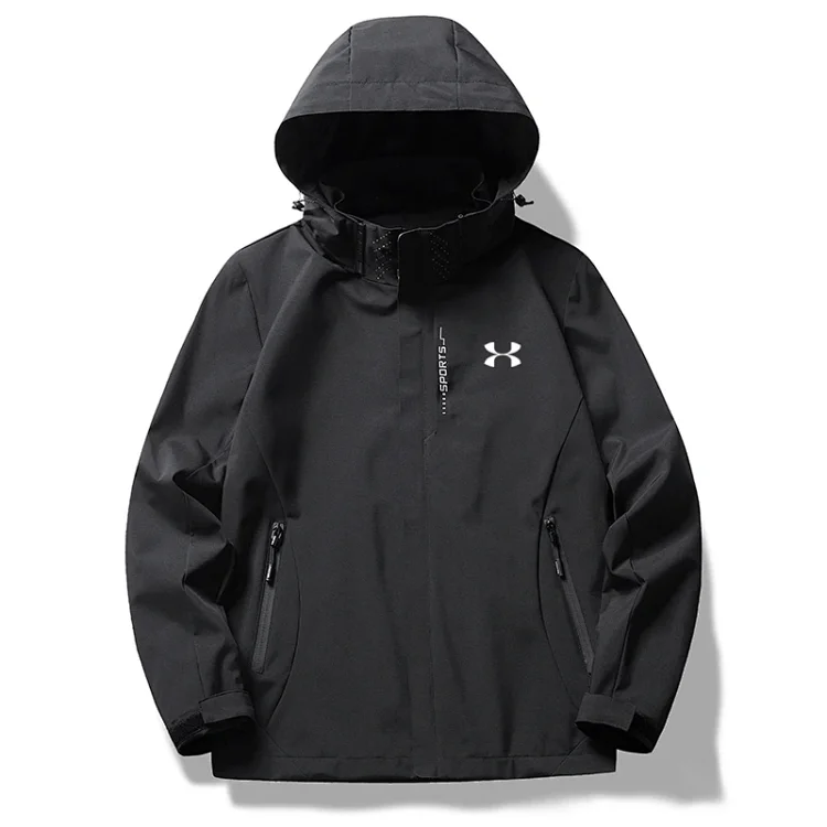 Under Armour Black Hooded Wind