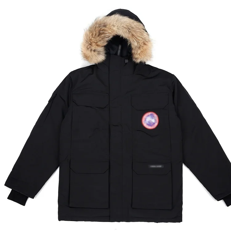 Canada Goose Black Parka with Fur Trim Hood