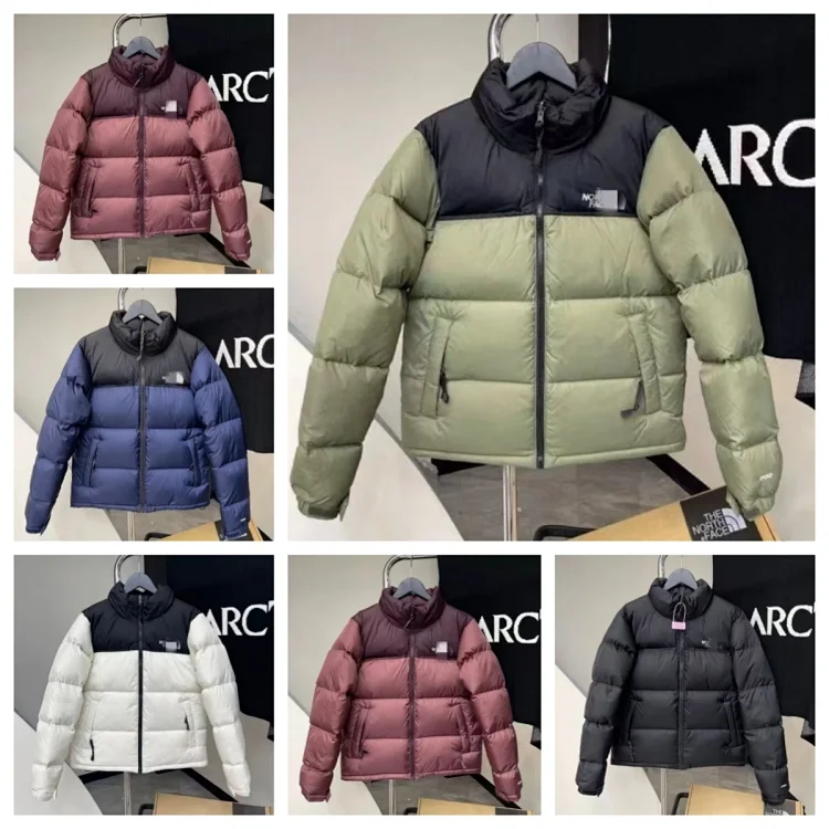 The North Face Black and Olive Down Jacket