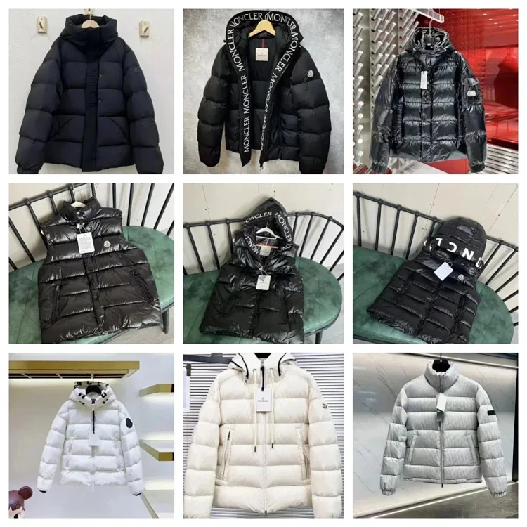 Moncler Black Puffer Jacket with Hood