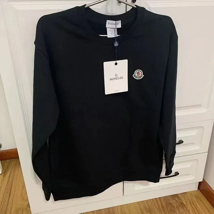 Moncler Black Long Sleeve Sweatshirt