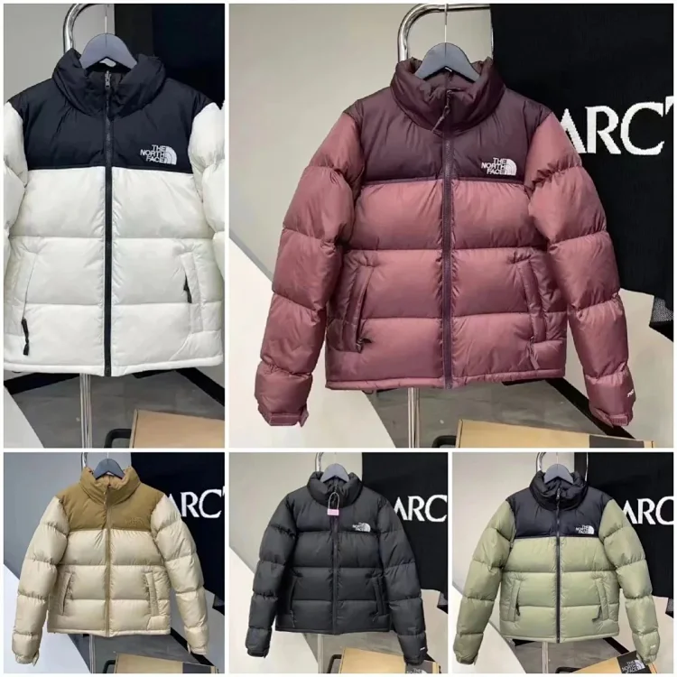 The North Face Black and White Color Block Jacket