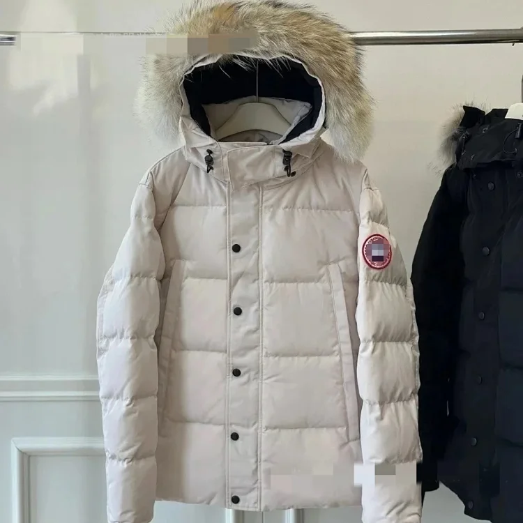 Canada Goose Beige Puffer Jacket