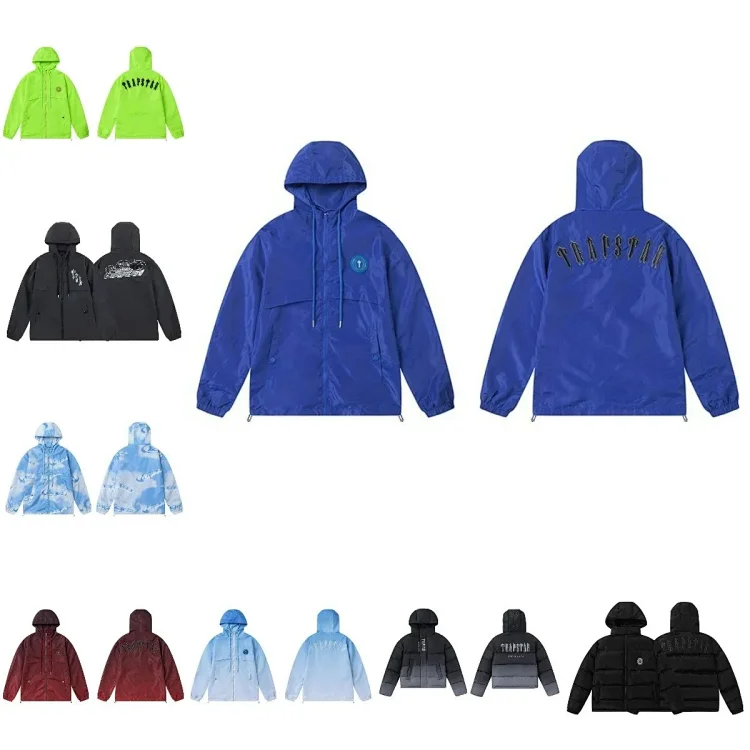 Trapstar Blue Hooded Windbreaker