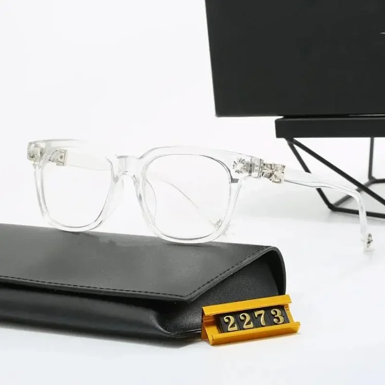 Clear Frame Eyeglasses with Black Case